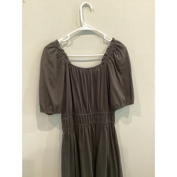 J.crew Womens Off The Shoulder Dress M Medium Black Boho Preppy Vacation Resort - Picture 9 of 10